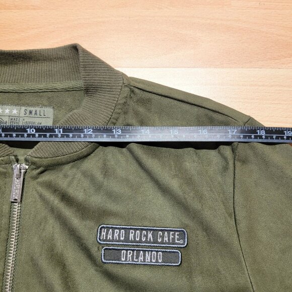 Hard Rock Cafe Velvet Bomber Jacket | Size: Small - Picture 8 of 13